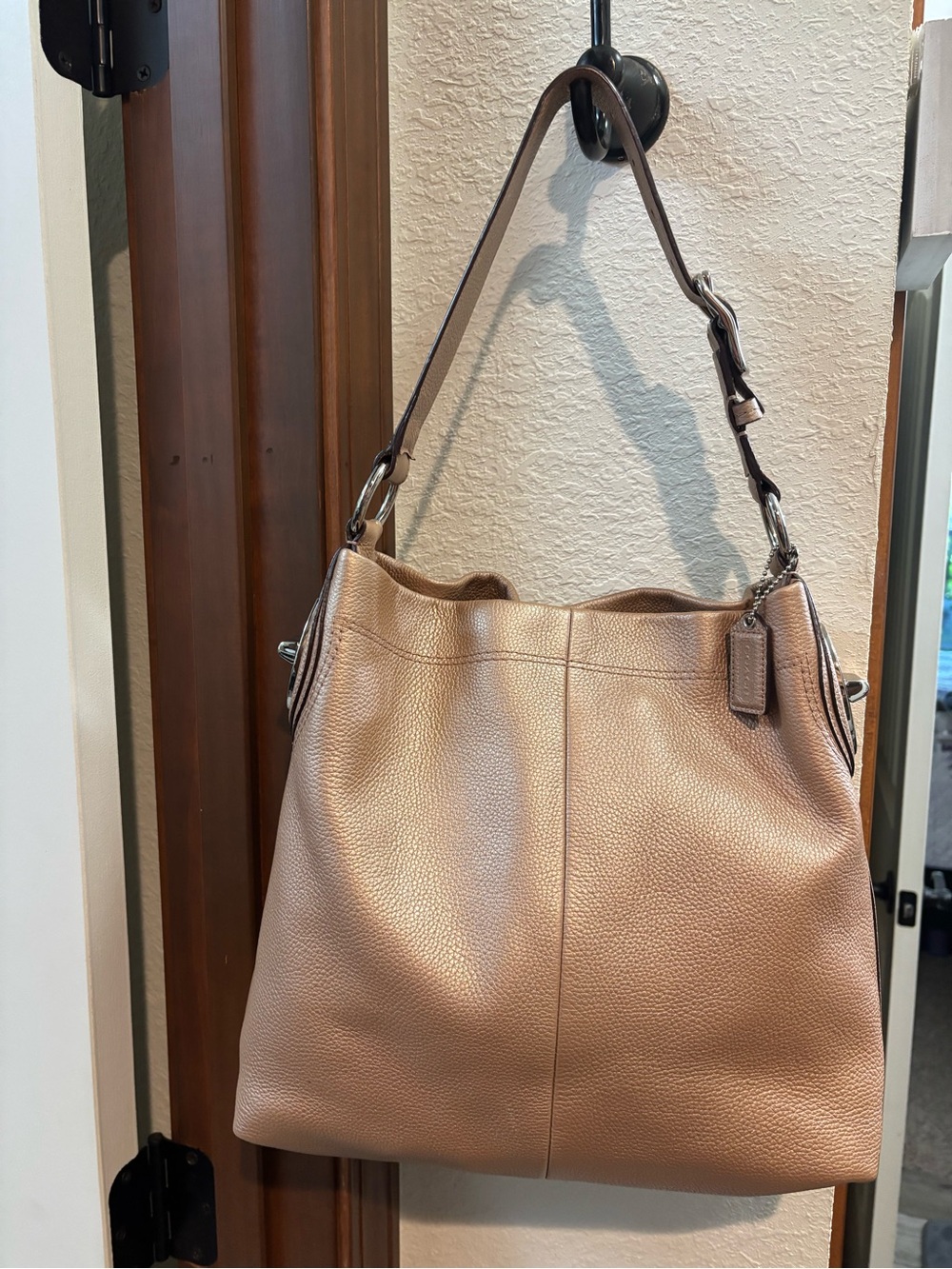 Coach Madison Phoebe Champagne Shoulder Bag